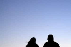 This image of two partners on a windy beach is used under a Creative Commons license. View the original at https://www.flickr.com/photos/heidiologies/