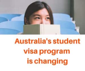 Australia's student visa program is changing.